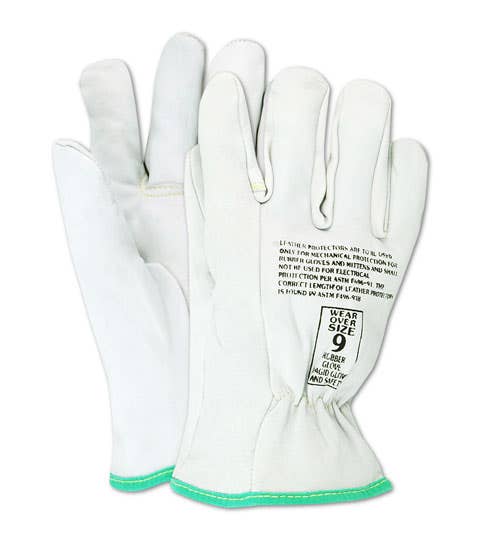 Magid® PowerMaster® Low Voltage Leather Linesman Protector Glove With Thumb Strap