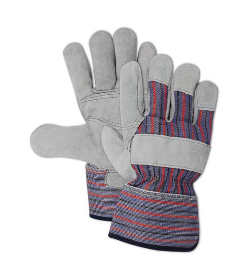 Magid Top Gunn TB725EPP Double Layer Split Leather Palm Work Glove with Safety Cuff