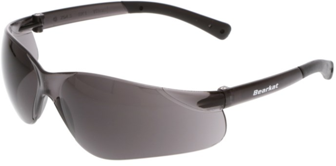 MCR Safety BK112AF BearKat BK1 Safety Glasses - Gray Temples - Gray ...