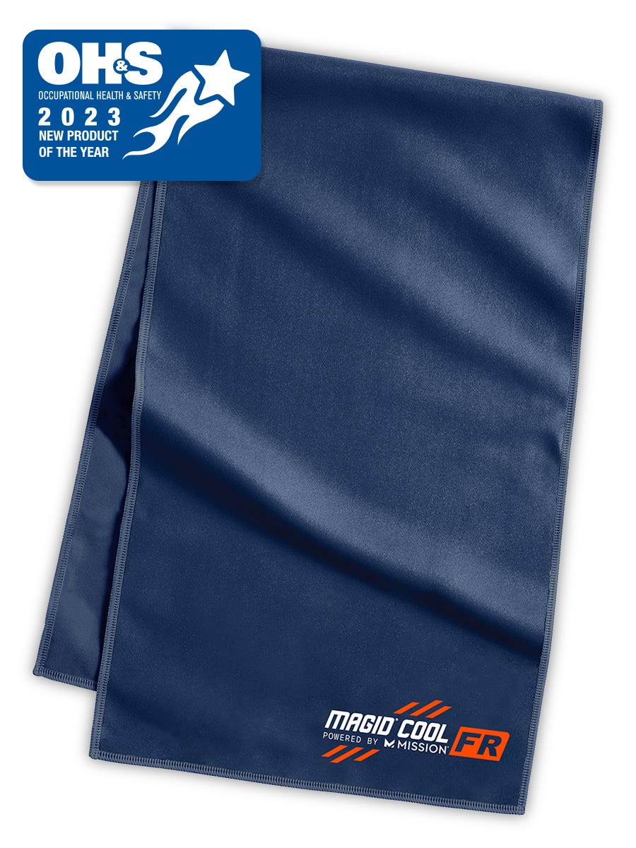 Magid&reg; Cool Powered by Mission&reg; D0S01150FR Cooling FR Towel, UPF50