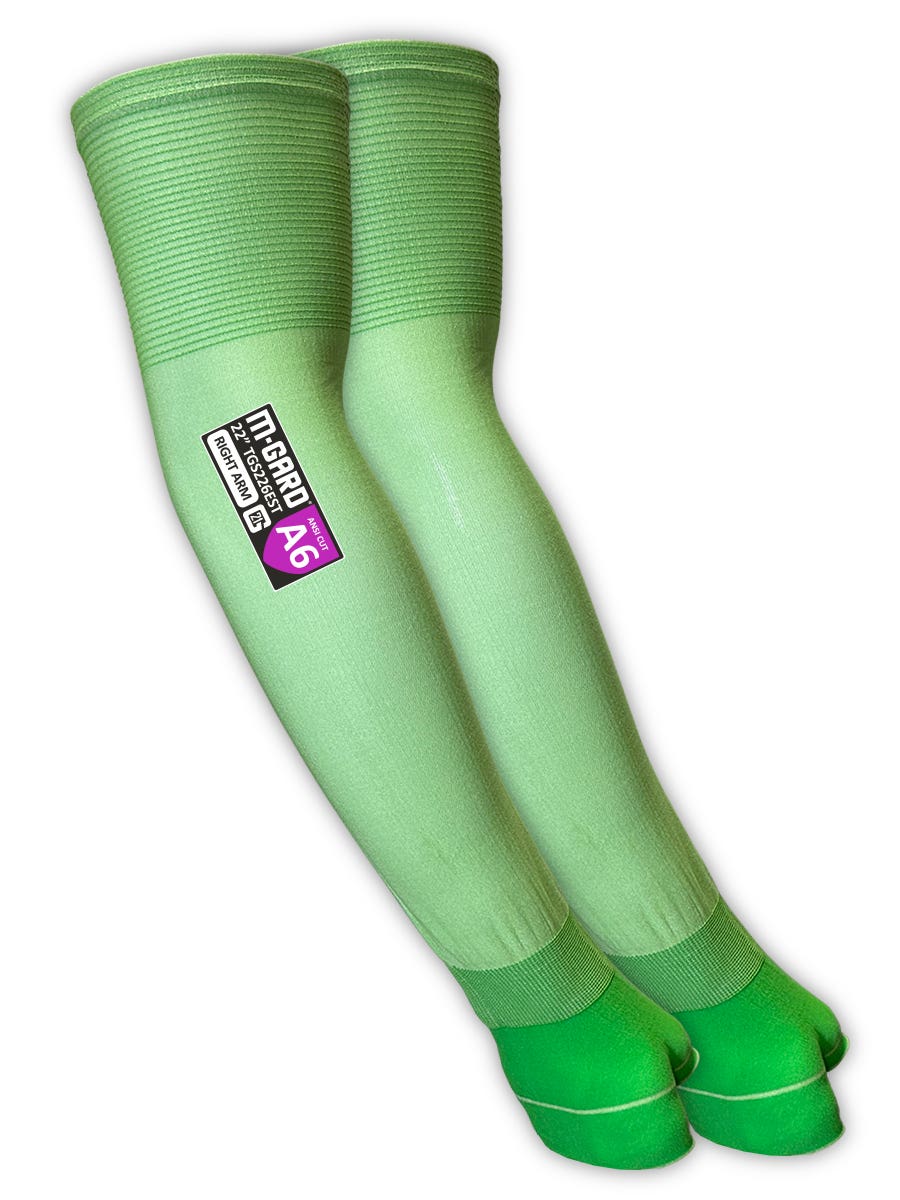 Magid&reg; M-GARD&reg; 21G Hi-Vis Ultra-Thin Sleeve with Thumb Slot &ndash; ANSI Cut Level A6