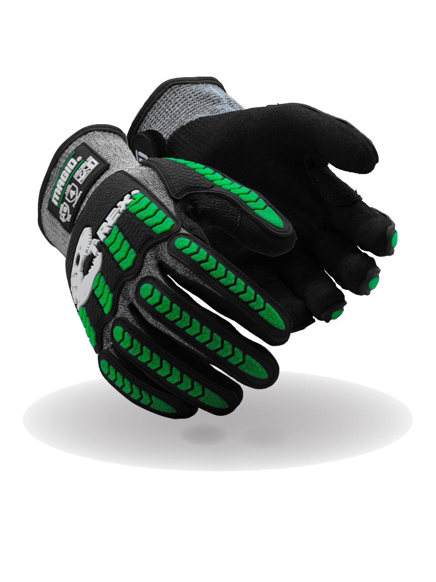 Magid T-REX Flex Series TRX795 Knit Impact Glove with NitriX Grip Palm &ndash; Cut Level A9