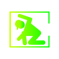 Picture of a human wearing a hard hat inside a box.