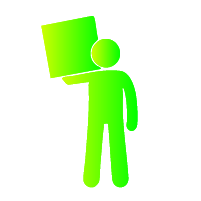 Picture of a person holding a box.