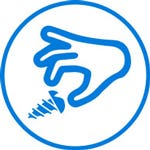 Icon showing a work glove with adaptable palm coating and dexterity manipulating a small screw.
