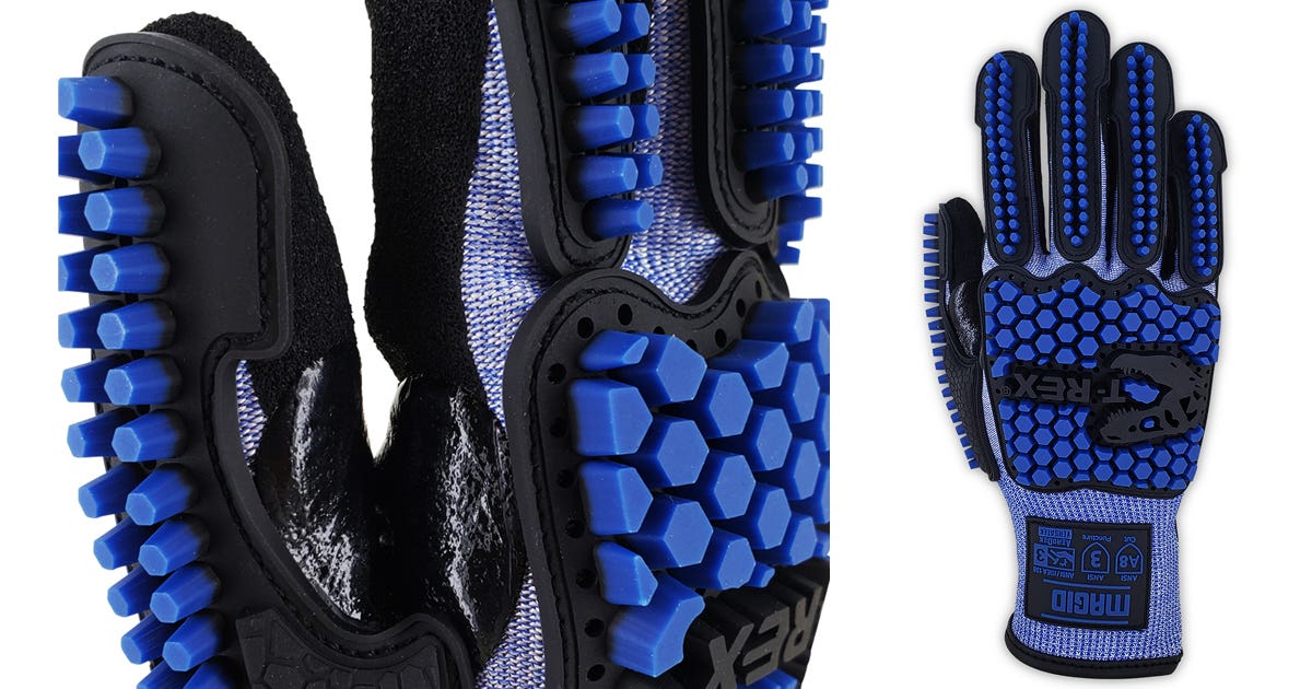 Close up pictures of Magid Level 3 Impact Gloves TRX883