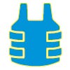 Icon of a blue phase change cooling vest
