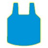 Icon of a blue evaporative cooling vest