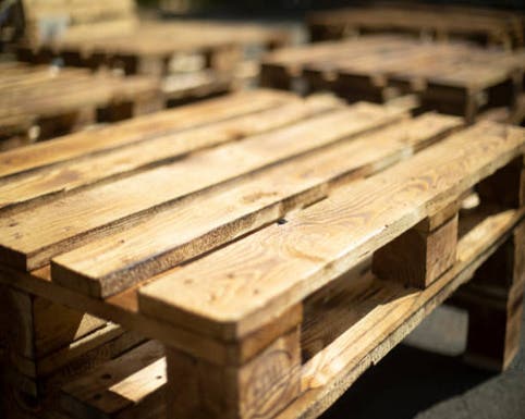 Photo of recycled pallets