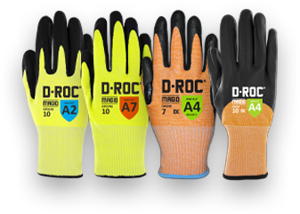 Image of coated work gloves