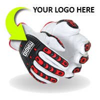 Photo of custom branded glove