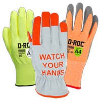 Photo of hi-visibility colored gloves