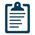 Dark blue clipboard