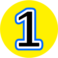 image of the number one for the first step to keeping workers safe at home. 