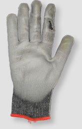 Image of a glove with holes that needs to be discarded and replaced